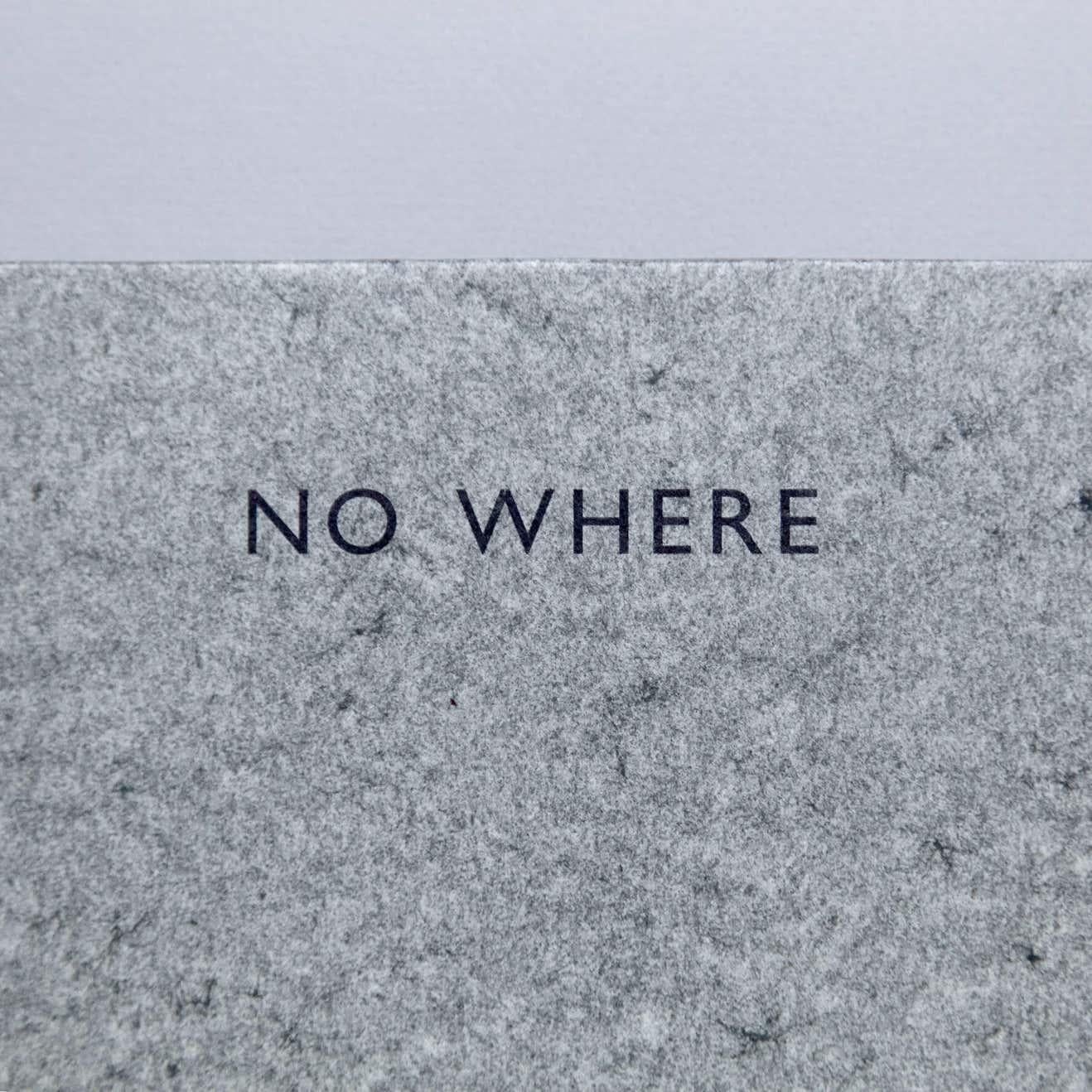 No Where, Richard Long Book Hand Signed For Sale 6