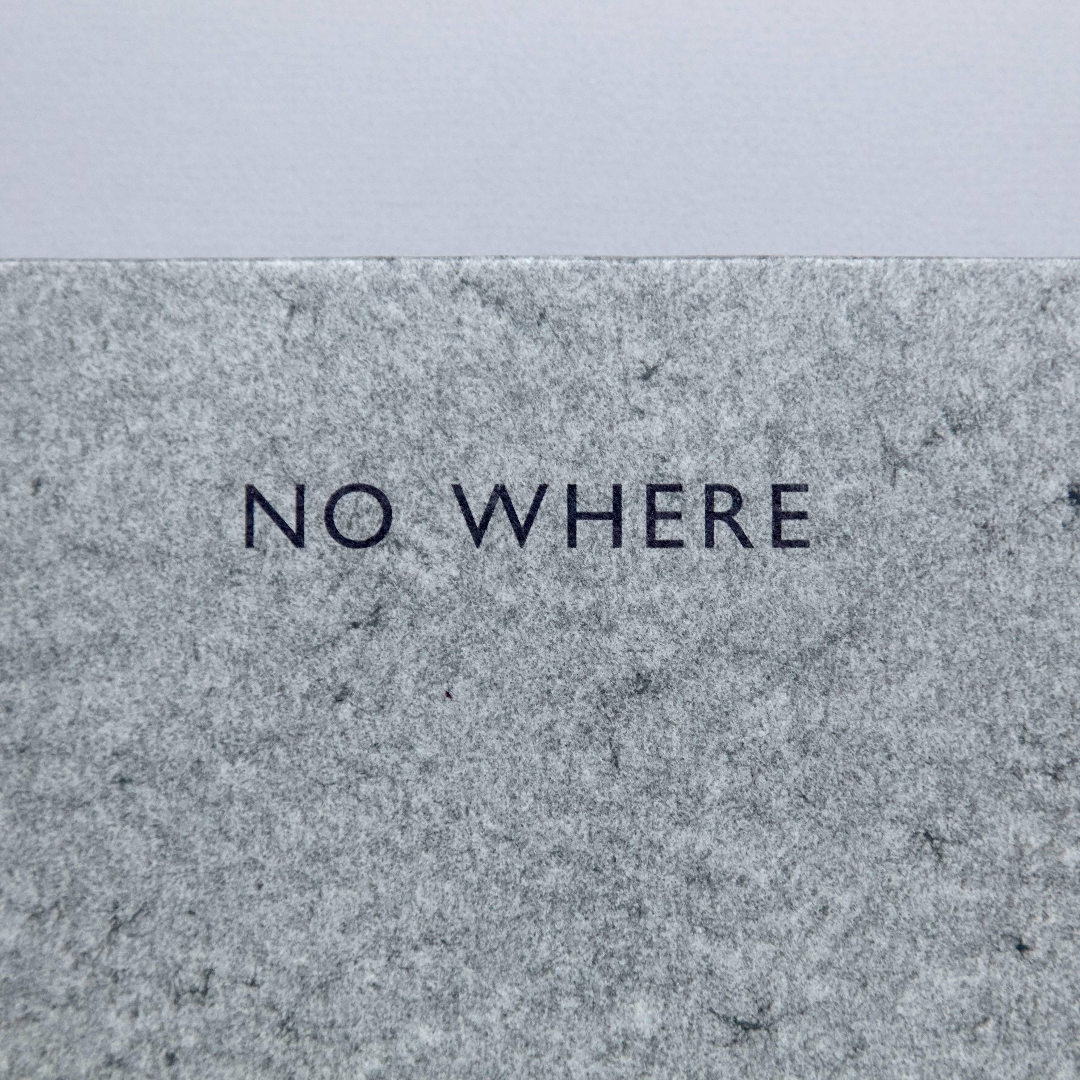 No Where, Richard Long Book Hand Signed 7