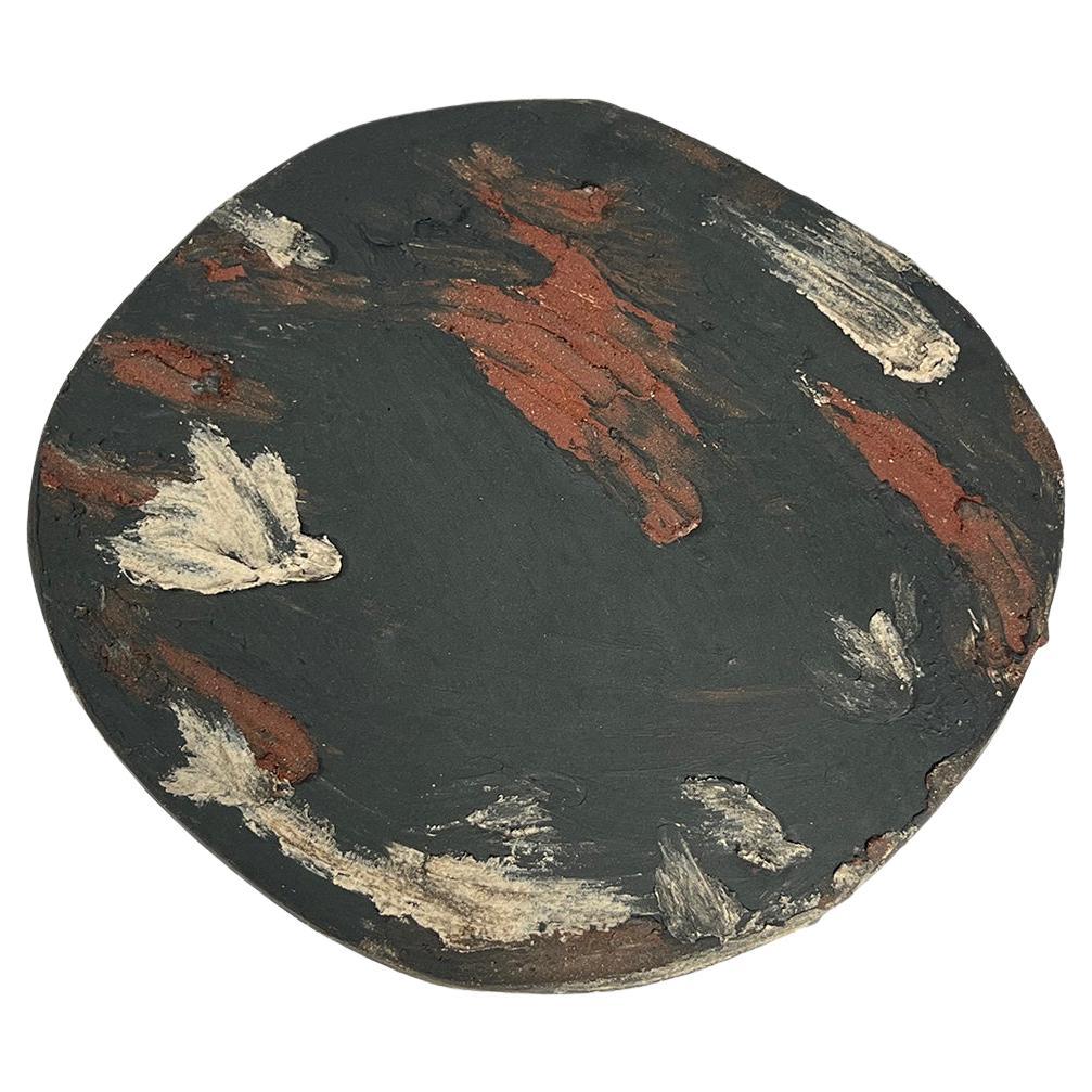 NO.0002  Black Multi  Painterly Wall Hanging Art Piece
