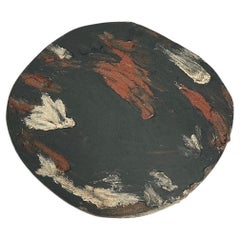NO.0002  Black Multi  Painterly Wall Hanging Art Piece
