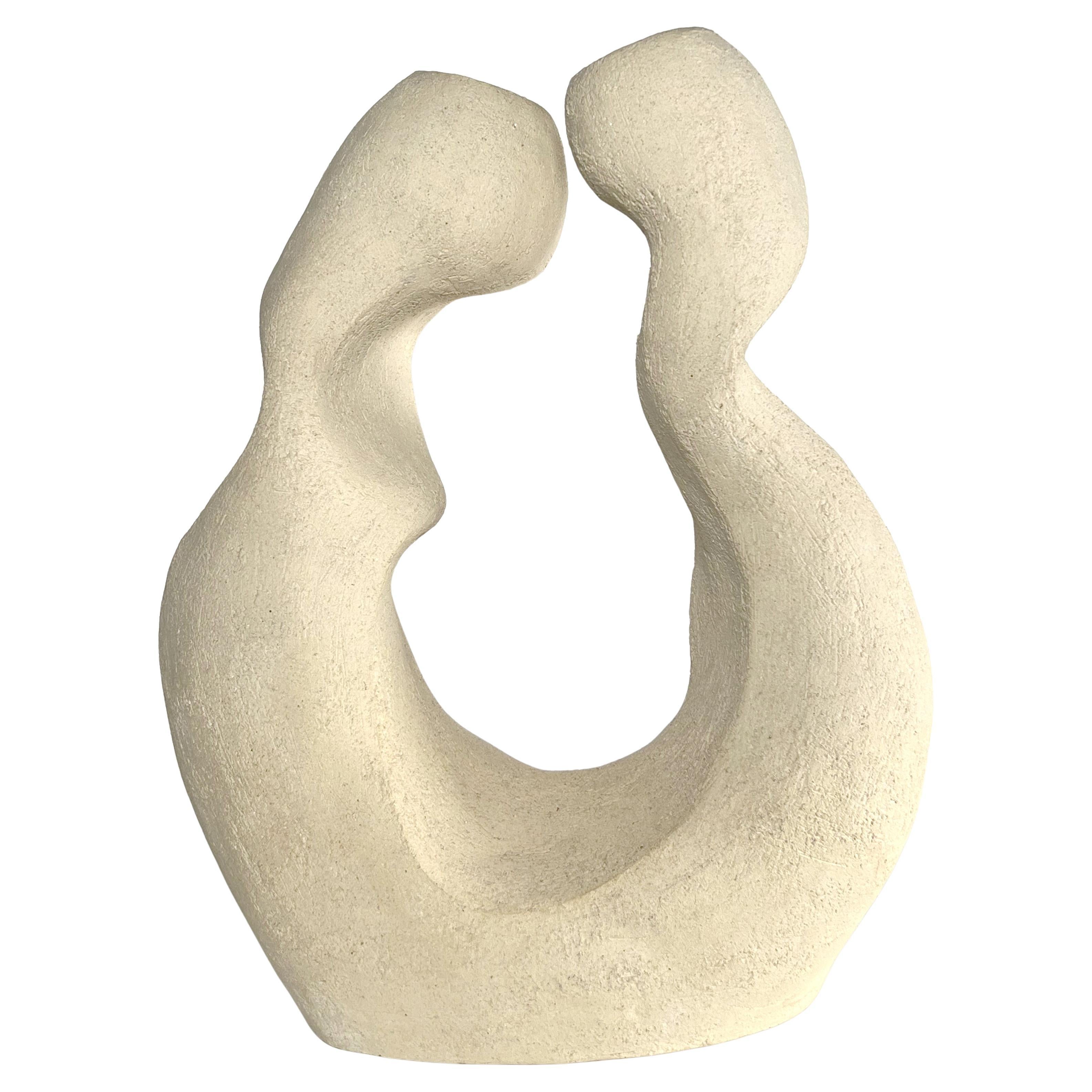 This handcrafted ceramic vessel by Doris Josovitz, from Lost Quarry, is a beautiful expression of timeless artistry, designed to bring warmth and elegance to your space. Sculpted with intention, its textured white clay finish feels as natural as it