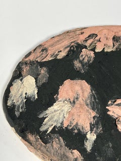 NO.0004 Black Pink Multi Painterly Wall Hanging Art Piece