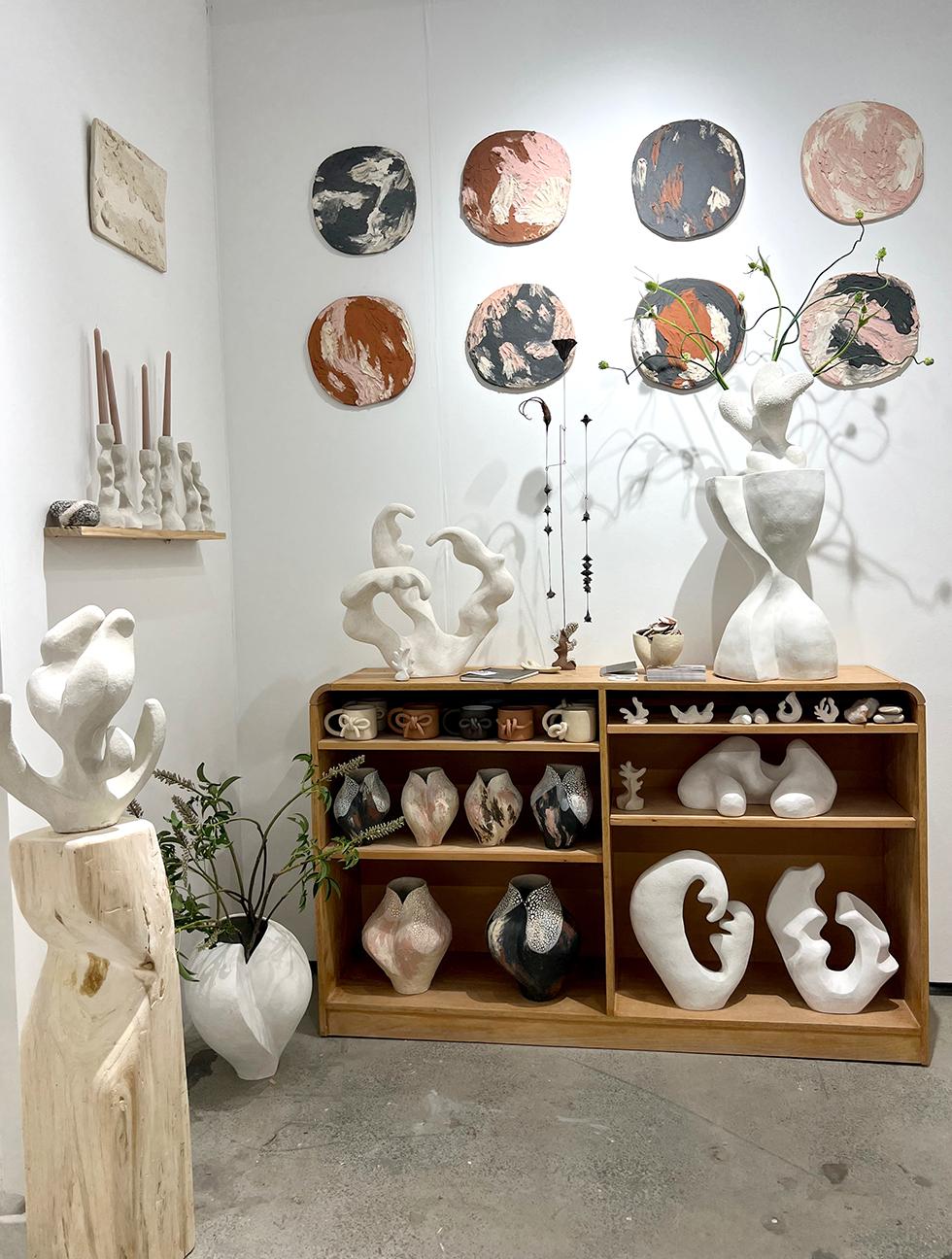 This new collection features the technique of layering colored clay onto vessels, a process that feels much like painting on a canvas. It’s been an exciting and deeply personal journey, where letting go of precision has allowed me to fully embrace