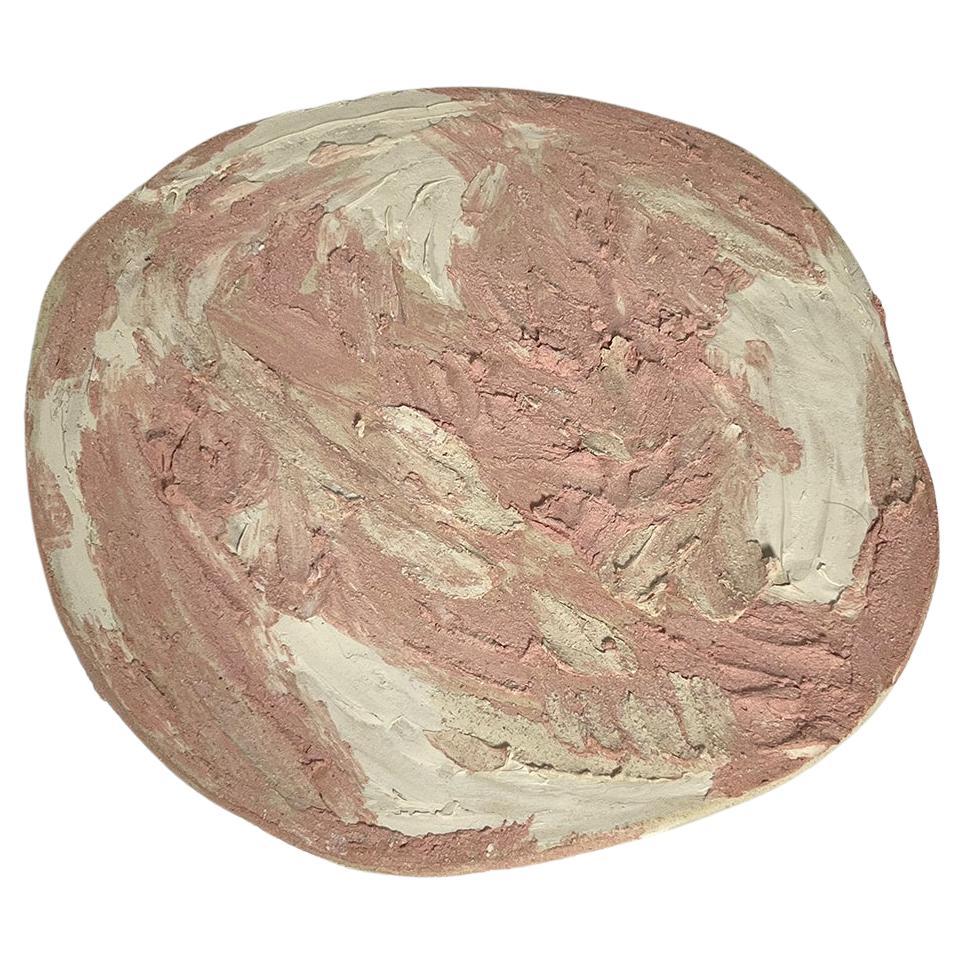 NO.0005 Pink White Multi Painterly Wall Hanging Art Piece For Sale
