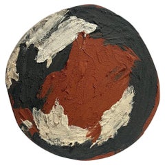 NO.0007  Black Terra Multi Painterly Wall Hanging Art Piece