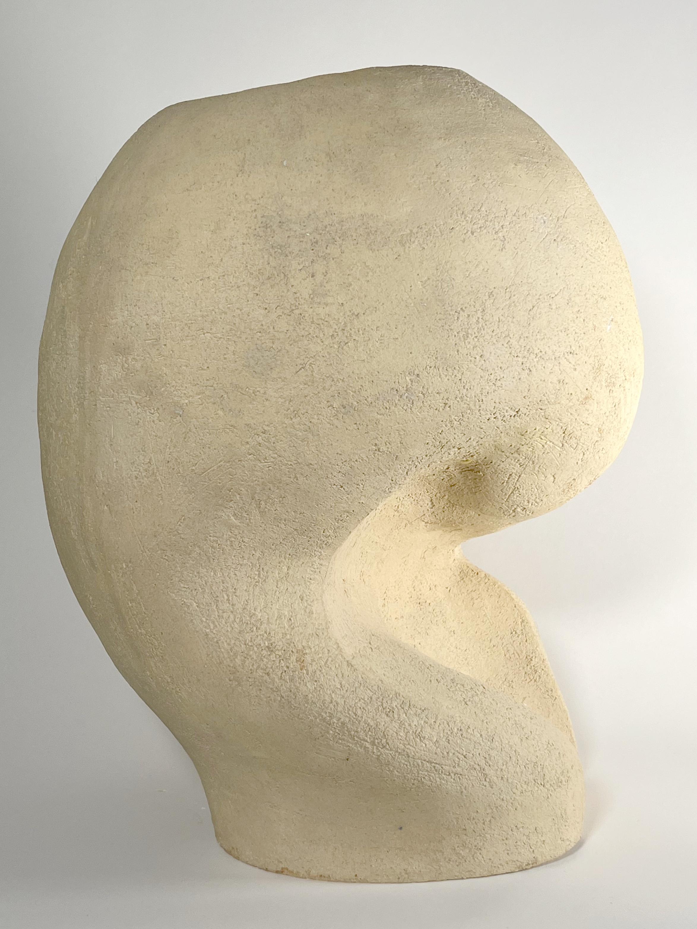 Ceramica No.000709 Handcrafted Organic Modern Textured White Ceramic Vessel- Lost Quarry in vendita