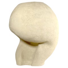 No.000709 Handcrafted Organic Modern Textured White Ceramic Vessel- Lost Quarry