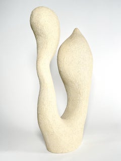 Récipient en céramique texturée organique et moderne fabriqué à la main No.000813