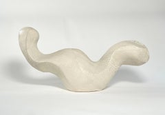 NO.000954 Handcrafted Organic Modern Textured White Ceramic Vessel- Lost Quarry