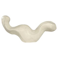 NO.000954 Handcrafted Organic Modern Textured White Ceramic Vessel- Lost Quarry