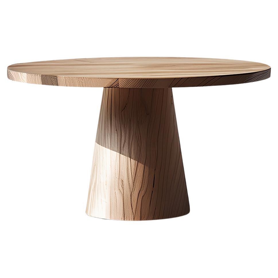 No01 Socle Dining Tables, Solid Wood Masterpiece by NONO For Sale