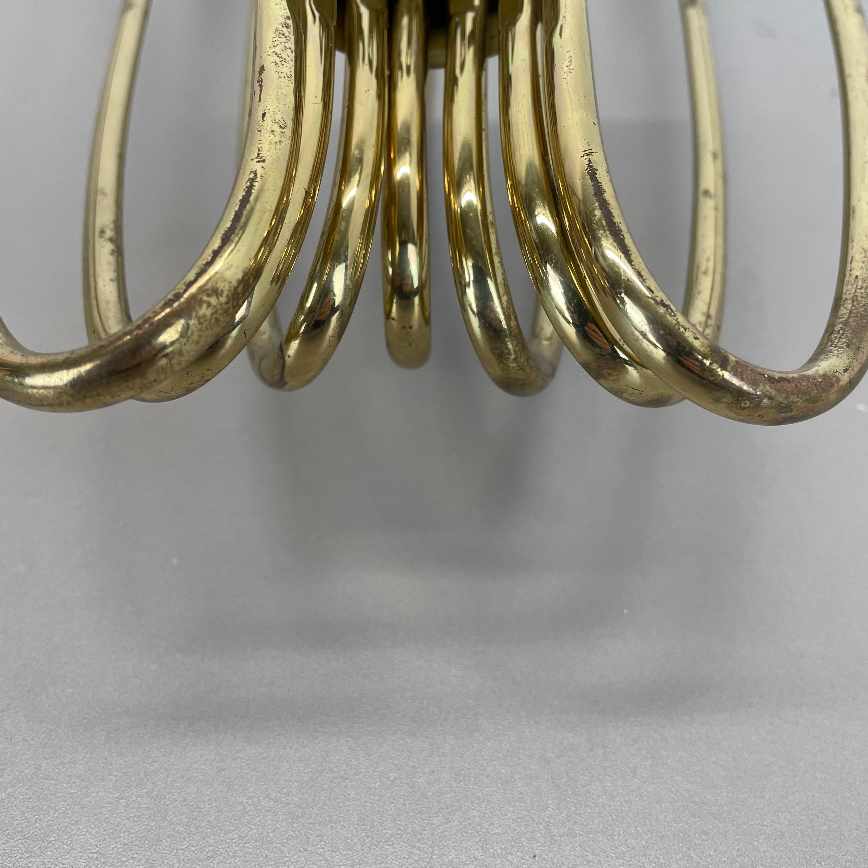 n.1 Grande Sconcerto da parete in ottone stile STILNOVO da 54 cm, Italia, anni '50 in vendita 12