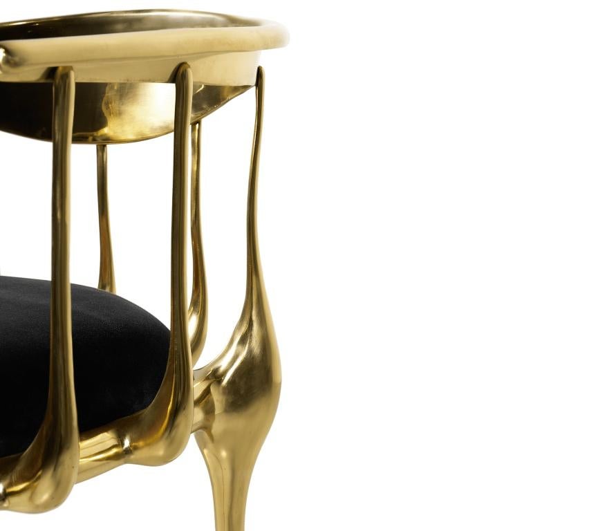 Nº11 Dining Chair in Solid Brass by Boca do Lobo For Sale 8