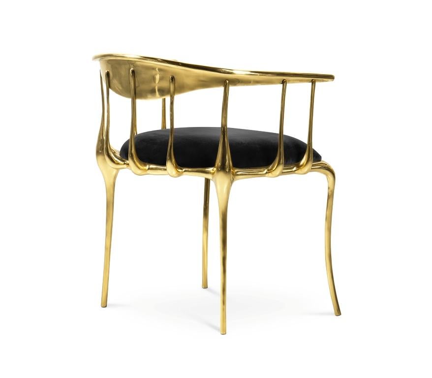 Nº11 Dining Chair in Solid Brass by Boca do Lobo For Sale 10