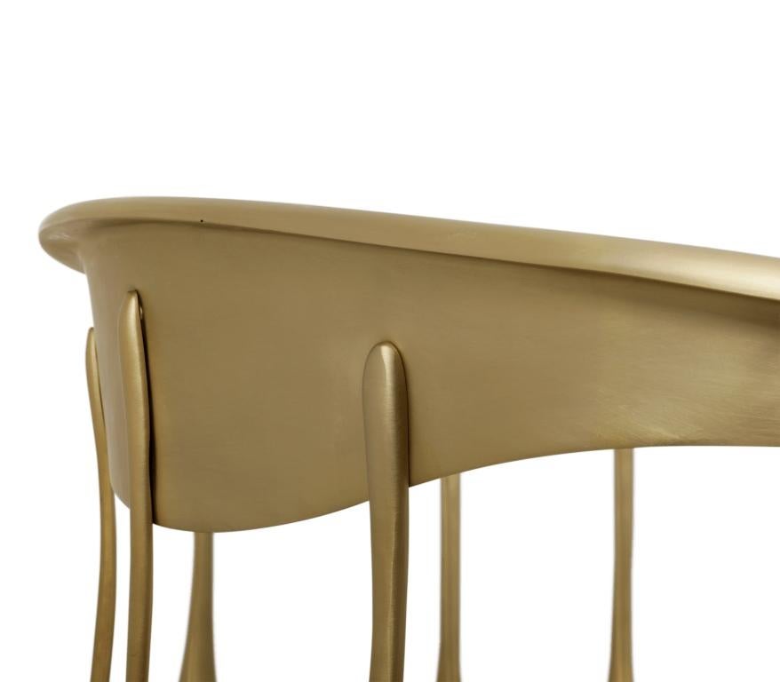 Modern Nº11 Dining Chair in Solid Brass by Boca do Lobo For Sale