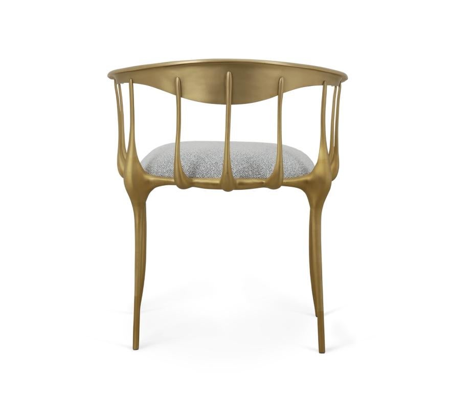 Polished Nº11 Dining Chair in Solid Brass by Boca do Lobo For Sale