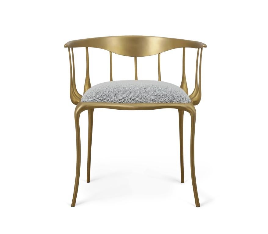 Nº11 Dining Chair in Solid Brass by Boca do Lobo In New Condition For Sale In New York, NY