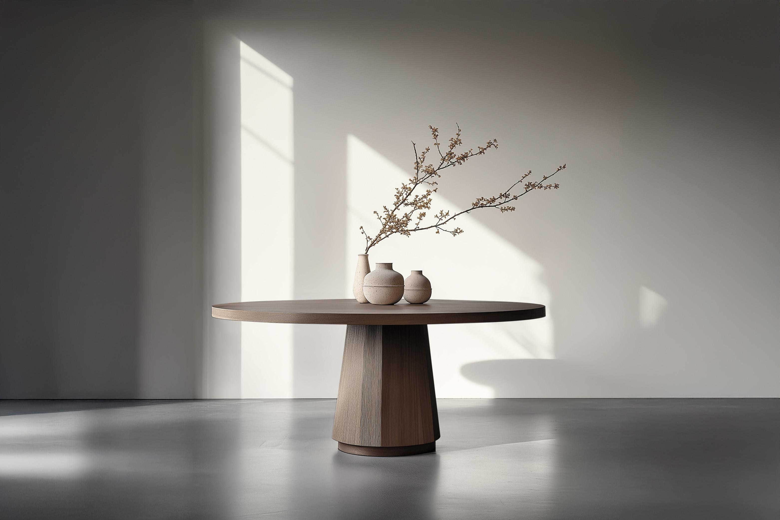No11 Scarpa Dining Table – Cylindrical Solid Wood Base with Round Top by Joel Escalona


———

Introducing the Scarpa Collection, a homage to the legendary Italian architect and designer, Carlo Scarpa. Known for his mastery of materials and precise