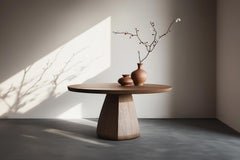 No12 Scarpa Table by NONO – Round Solid Wood Dining Table, Customizable Design