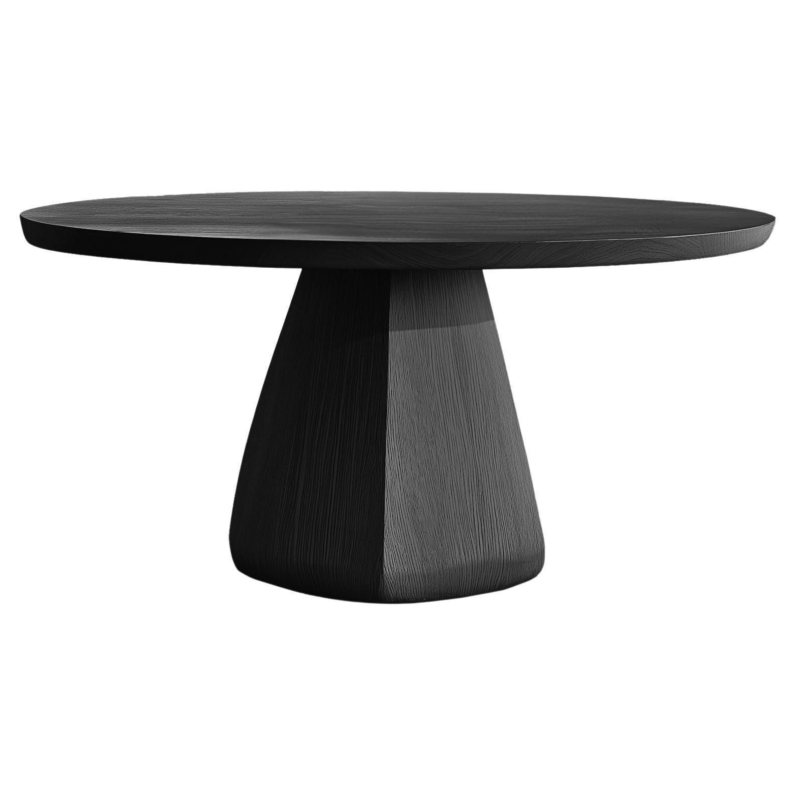 No12 Scarpa Table by NONO – Round Solid Wood Dining Table, Customizable Design