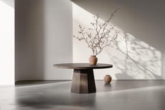 No13 Scarpa Round Dining Table – Sculptural Cylindrical Base by Joel Escalona