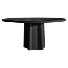 No16 Scarpa Table by NONO – Custom Round Dining Table with Sculptural Wooden Bas