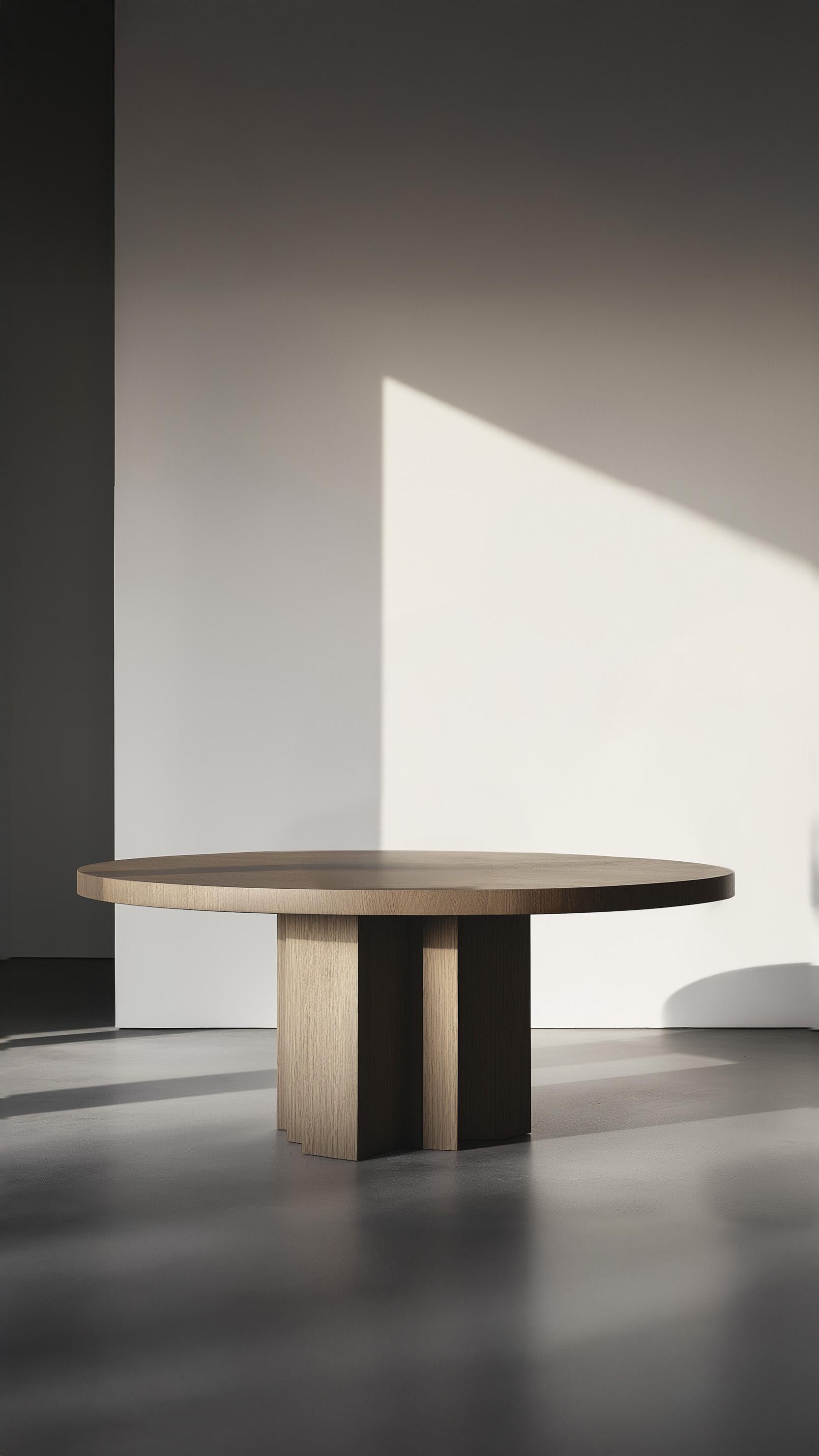 Mexicain No17 Scarpa Dining Table - Made-to-Order Round Top and Solid Wood Base by Joel E en vente