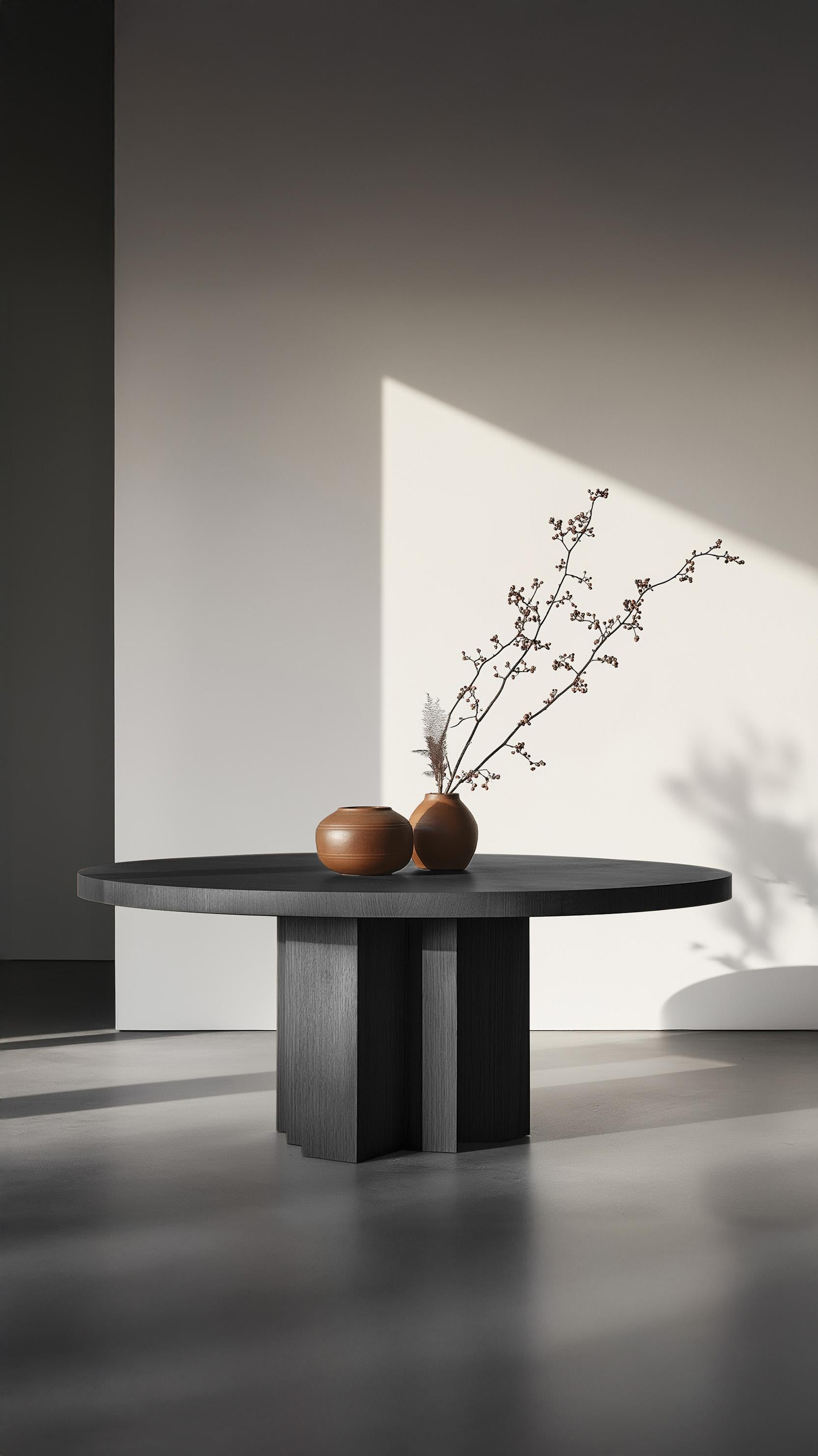 Fait main No17 Scarpa Dining Table - Made-to-Order Round Top and Solid Wood Base by Joel E en vente