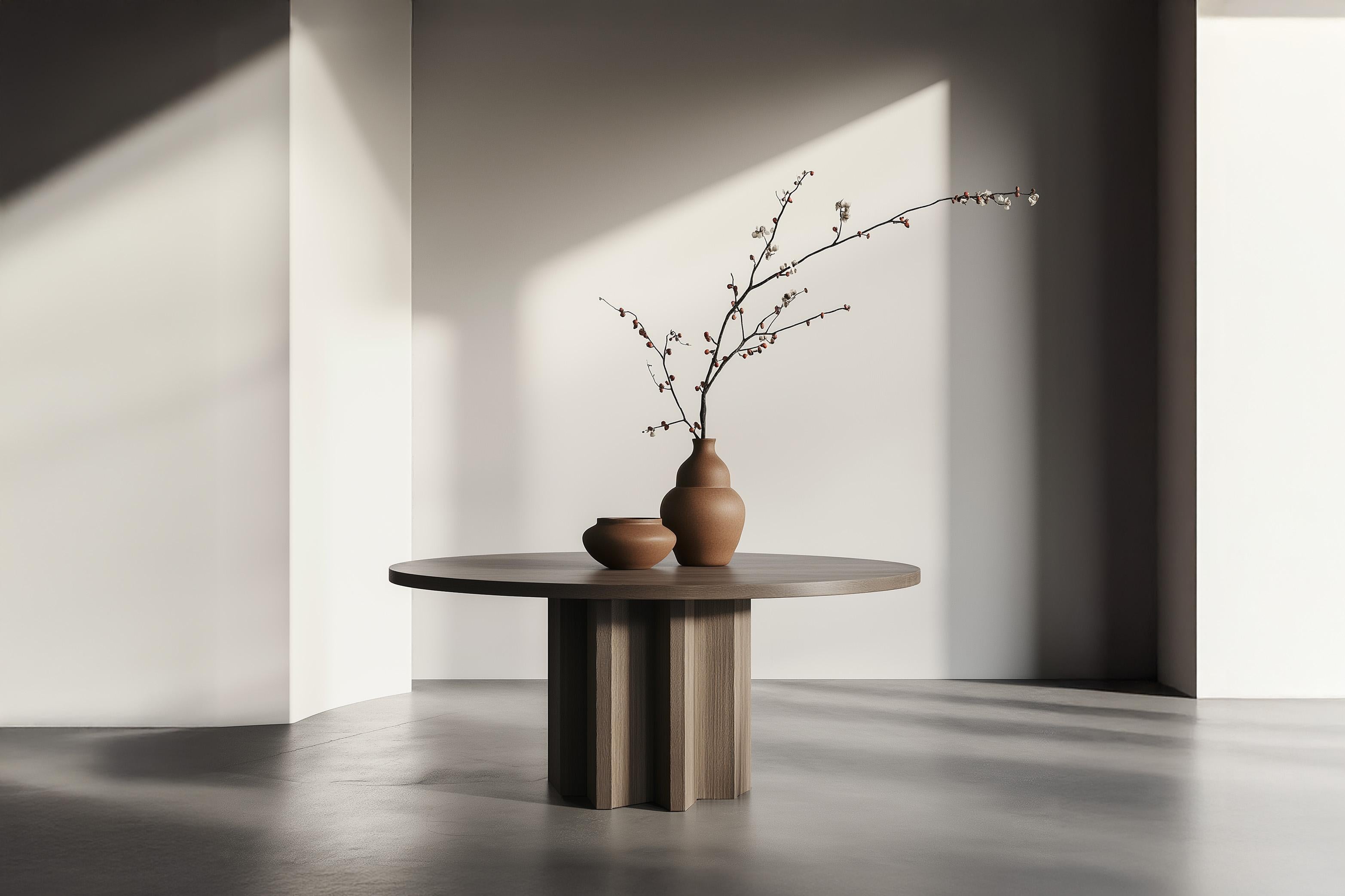 No18 Scarpa Table by NONO – Round Solid Wood Top with Cylindrical Sculptural Base

———

Introducing the Scarpa Collection, a homage to the legendary Italian architect and designer, Carlo Scarpa. Known for his mastery of materials and precise