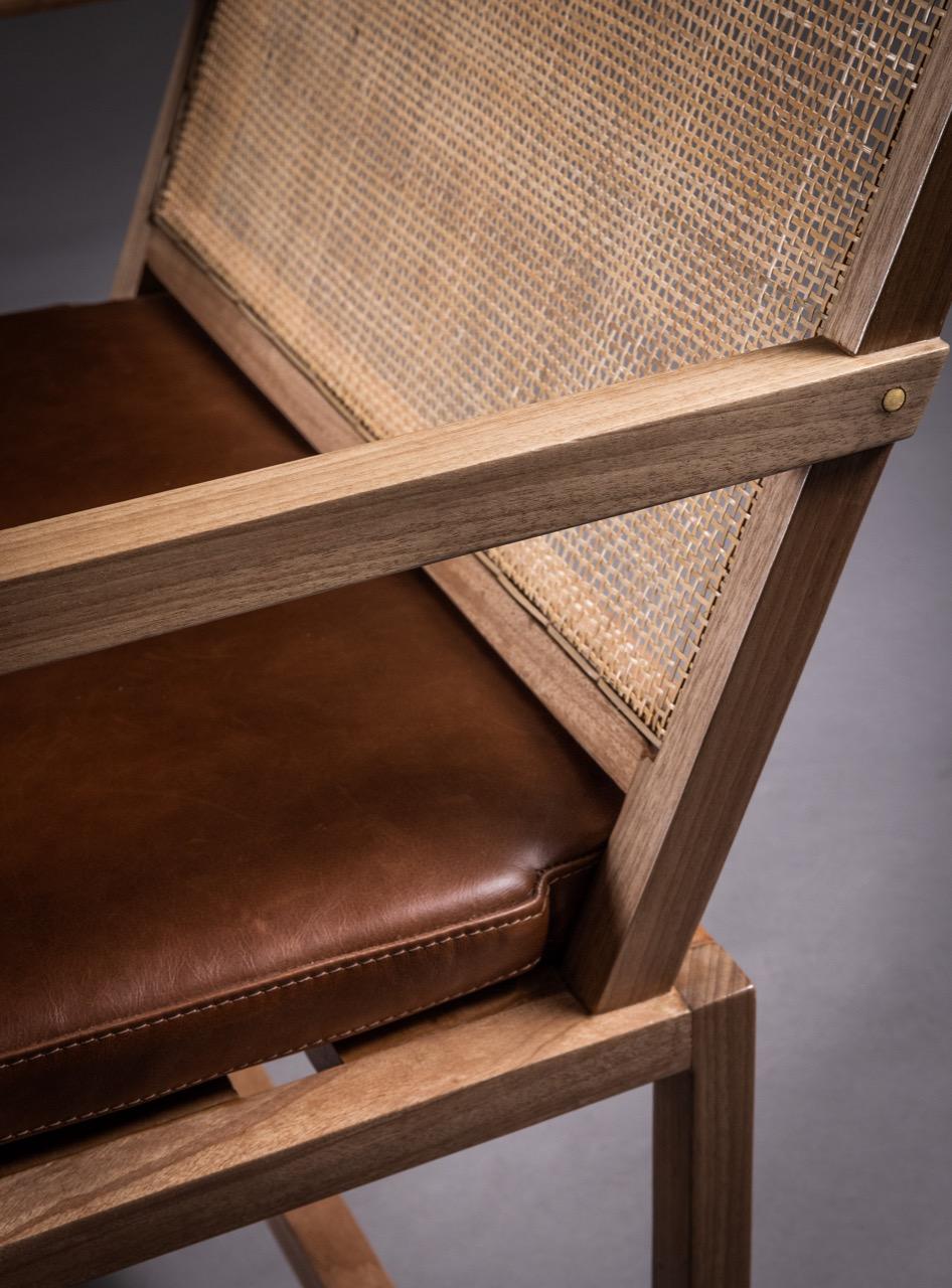 The Nº2 Armchair. Produced in Solid Jequitibá Design by Amilcar Oliveira For Sale 3