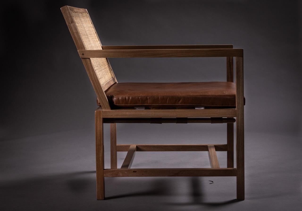 Hand-Crafted The Nº2 Armchair. Produced in Solid Jequitibá Design by Amilcar Oliveira For Sale