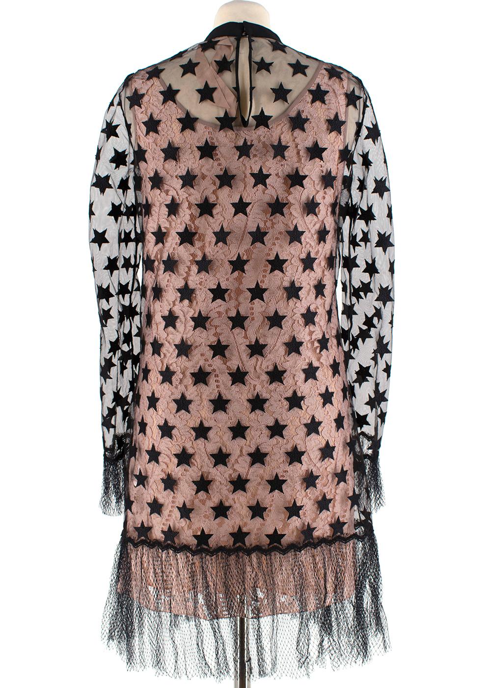 star embroidered dress