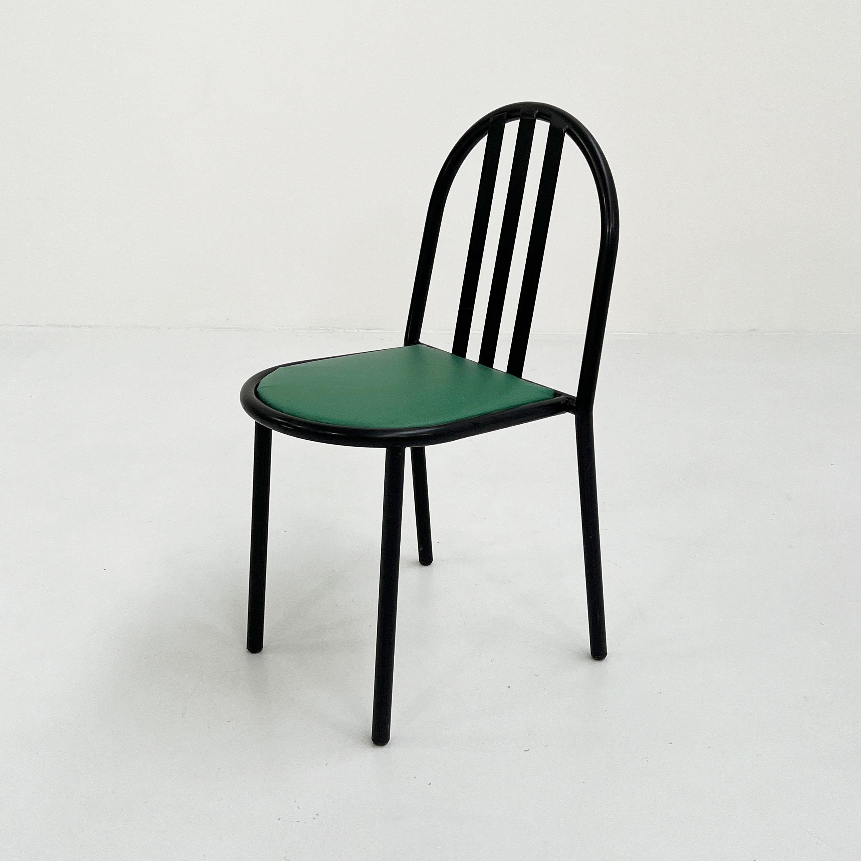 Mid-Century Modern No.222 Chair with Green Seat by Robert Mallet-Stevens for Pallucco Italia, 1980s