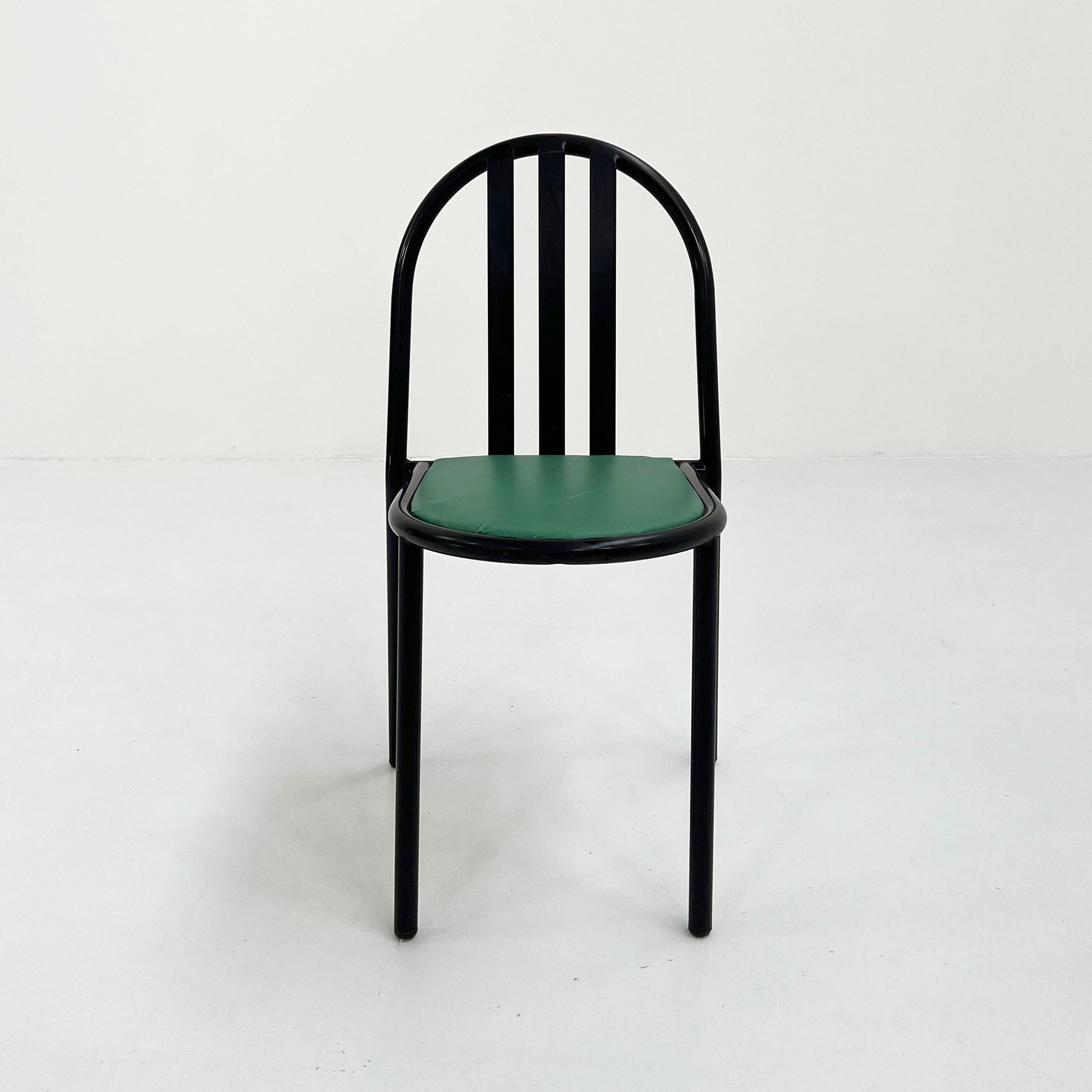 Italian No.222 Chair with Green Seat by Robert Mallet-Stevens for Pallucco Italia, 1980s