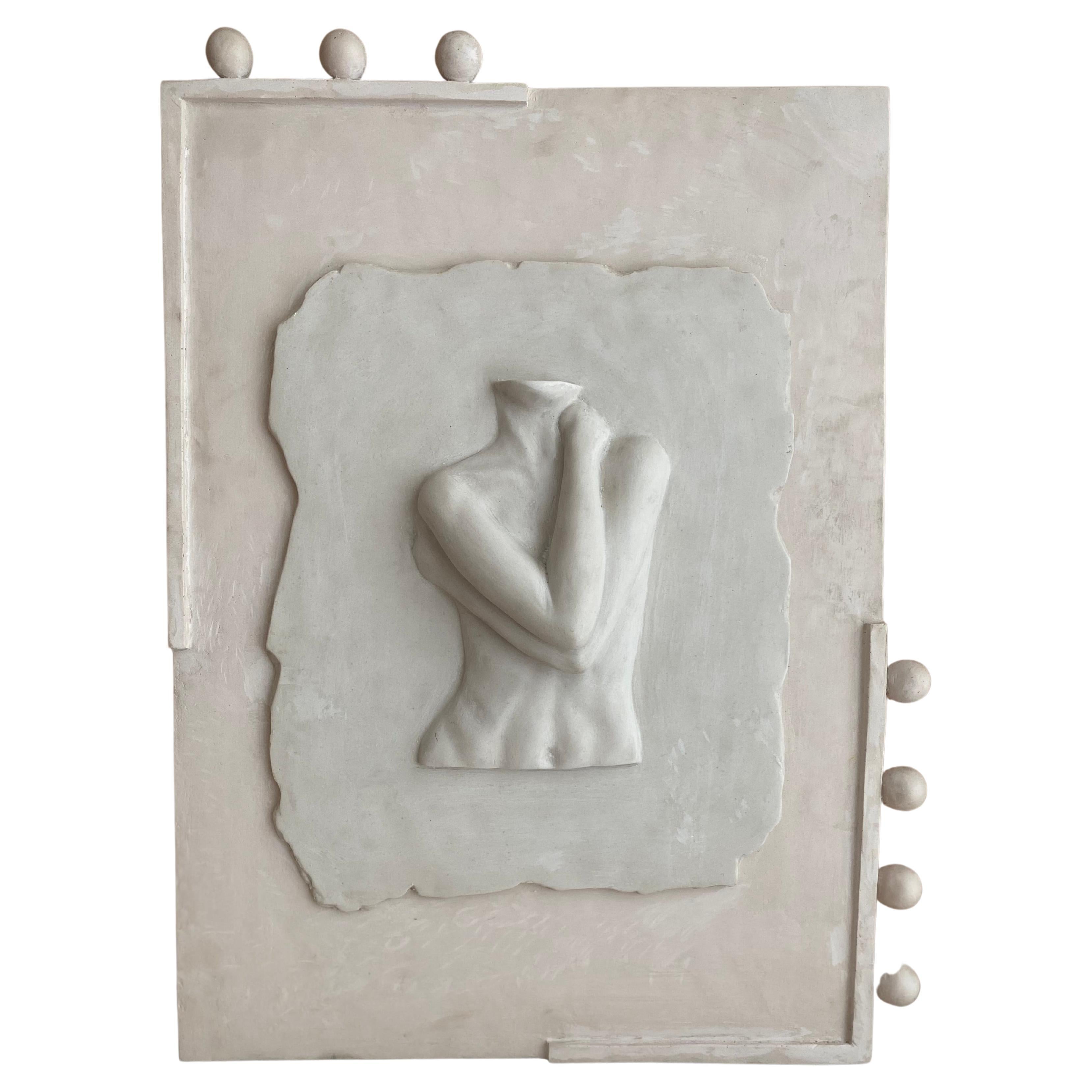 Marcela Cure Female Torso and Arms Wall Art Sculpture Resin and Stone Number 25