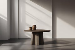 No27 Scarpa Dining Table by NONO – Sculptural Cylindrical Base and Round Top