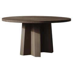 No27 Scarpa Dining Table by NONO – Sculptural Cylindrical Base and Round Top