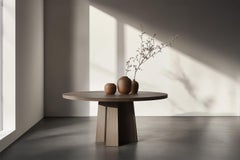 No28 Scarpa Table – Custom Round Dining Table in Solid Wood by Joel Escalona