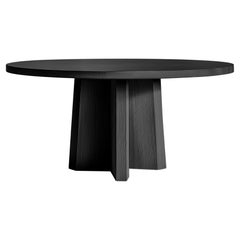 No29 Scarpa Wooden Table by NONO – Round Solid Top with Customizable Base