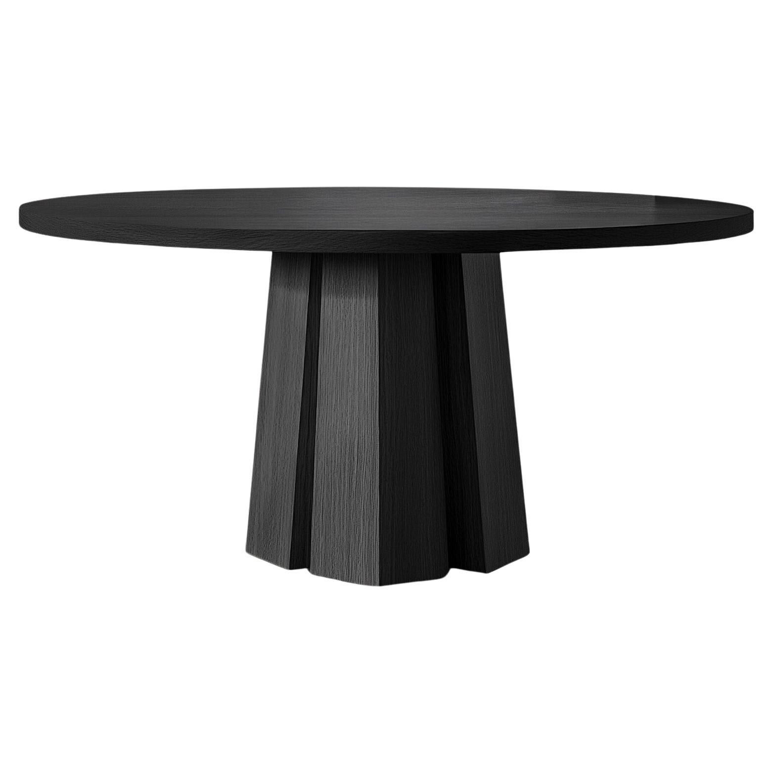 No31 Scarpa Round Dining Table - Custom Solid Wood Top by Joel Escalona