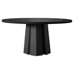 No31 Scarpa Round Dining Table – Custom Solid Wood Top by Joel Escalona