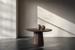 No32 Scarpa Table by NONO – Sculptural Cylindrical Base and Round Top