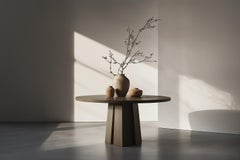 No34 Scarpa Dining Table by NONO – Solid Wood, Round Design, Made to Order