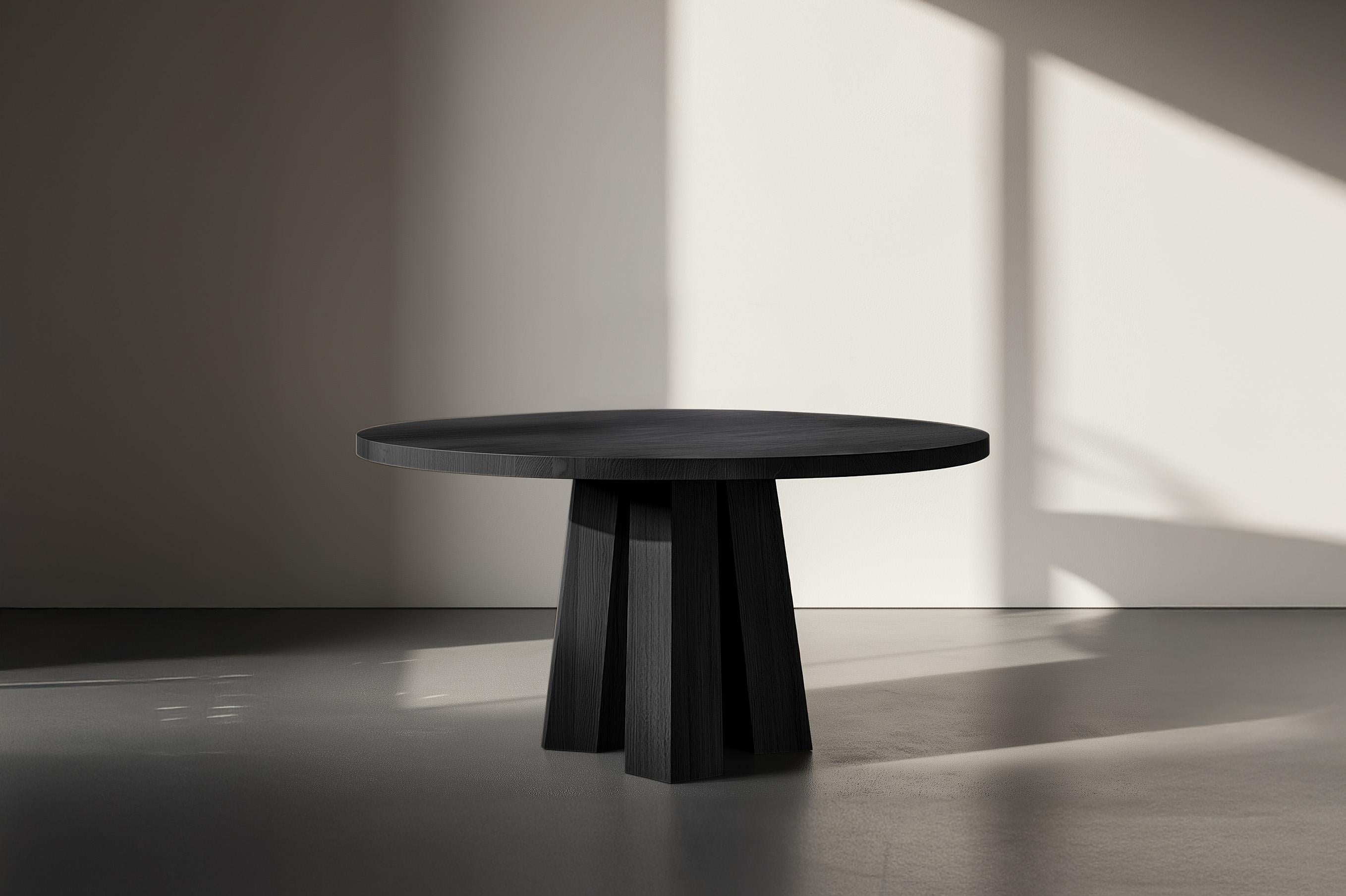 Modern No35 Scarpa Table – Customizable Round Dining Table by Joel Escalona For Sale