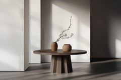 No36 Scarpa Wooden Dining Table – Sculptural Round Design by NONO