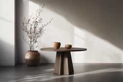 No38 Scarpa Table by NONO – Made-to-Order Solid Wood Round Top Design