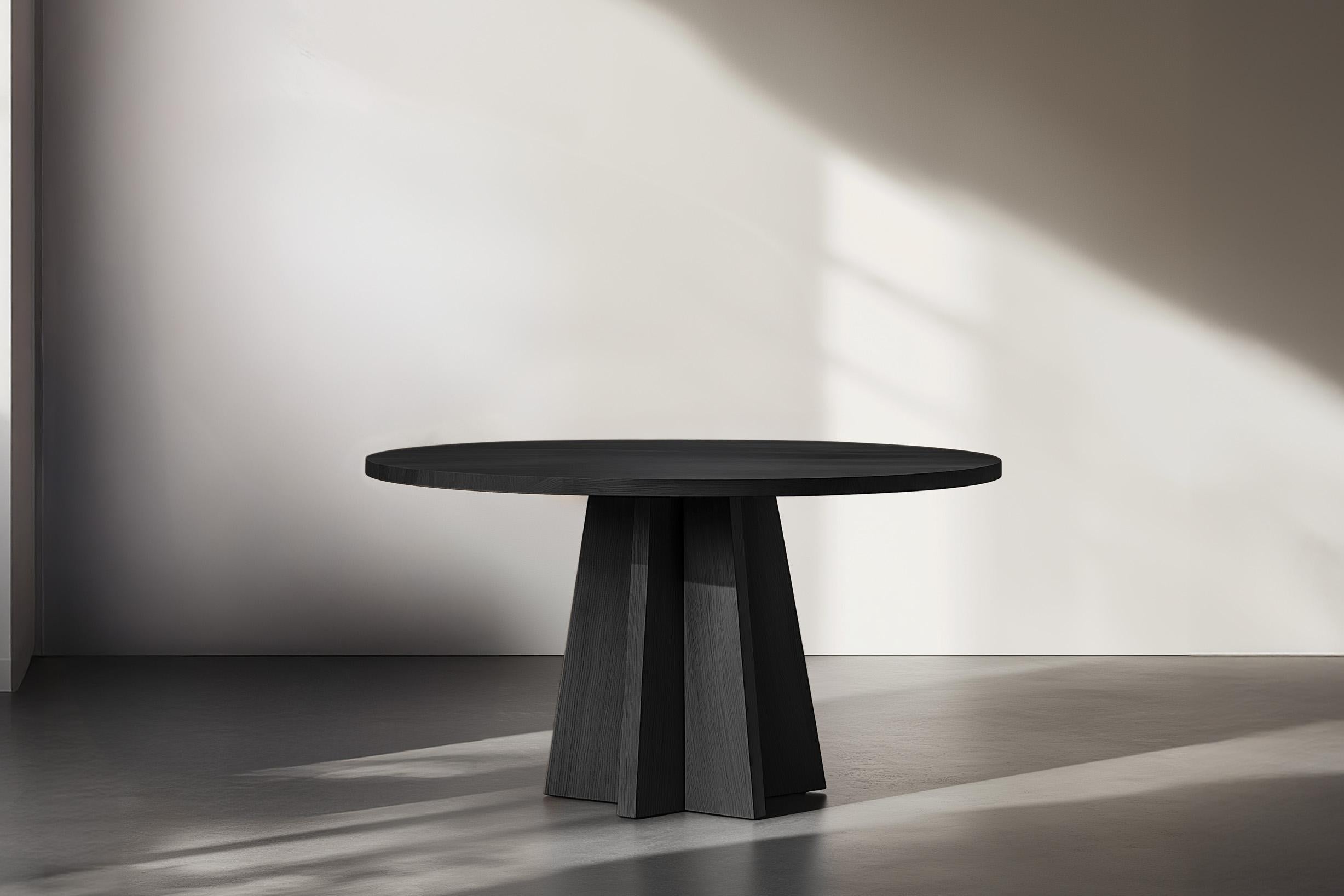 Moderne No38 Scarpa Table by NONO - Made Solid Wood Round Top Design en vente