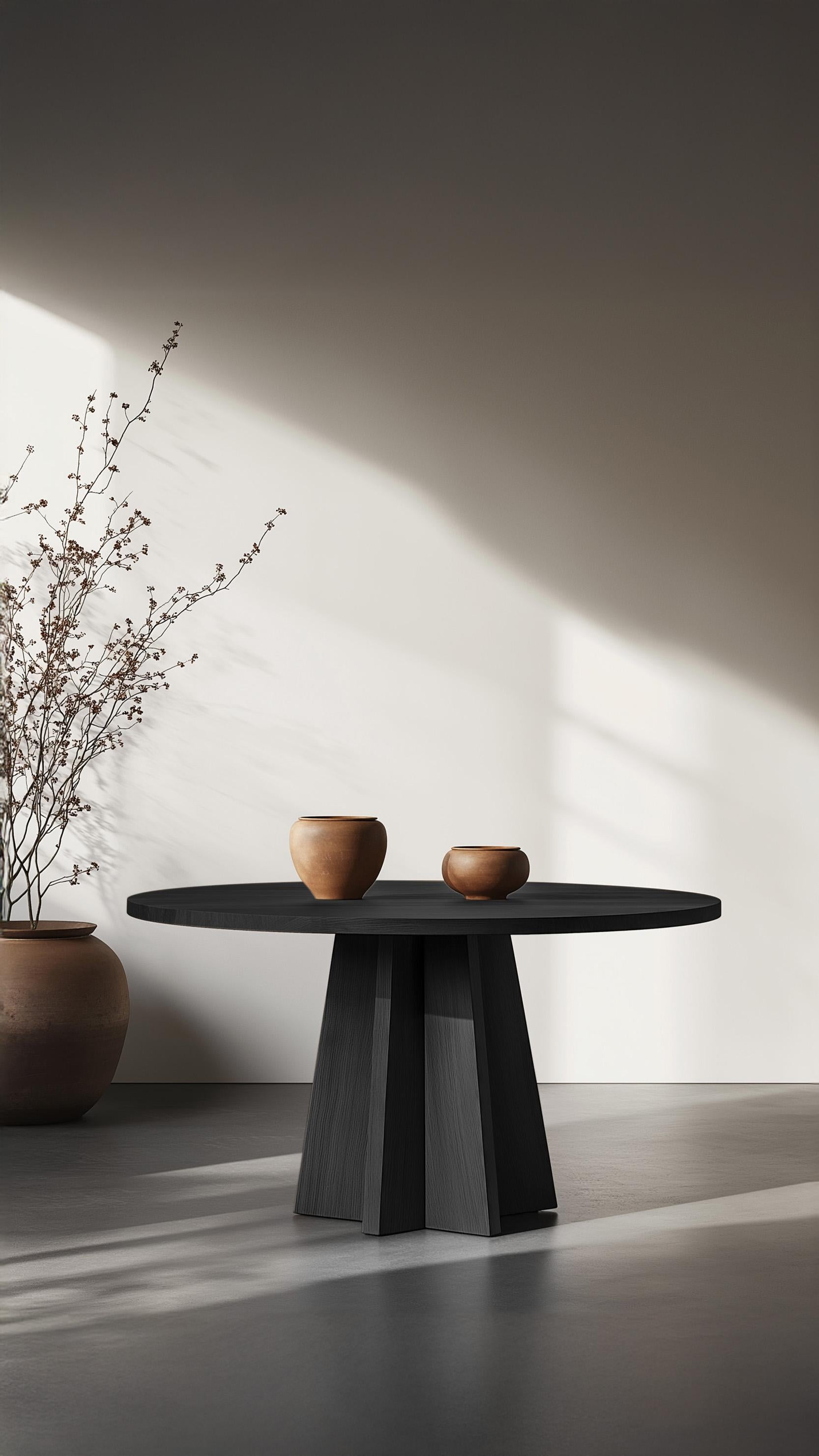 Fait main No38 Scarpa Table by NONO - Made Solid Wood Round Top Design en vente