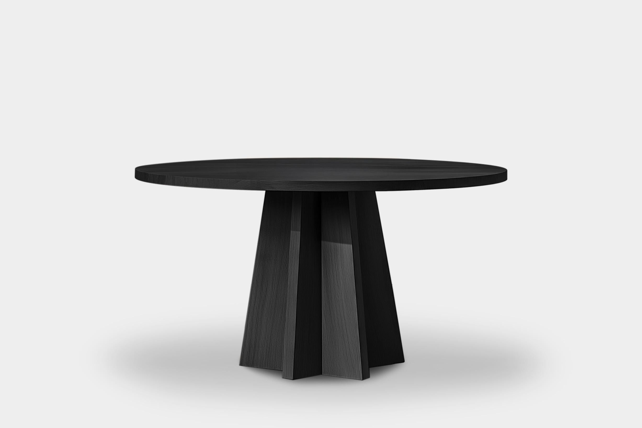 No38 Scarpa Tisch von NONO - Made-to-Order Solid Wood Round Top Design