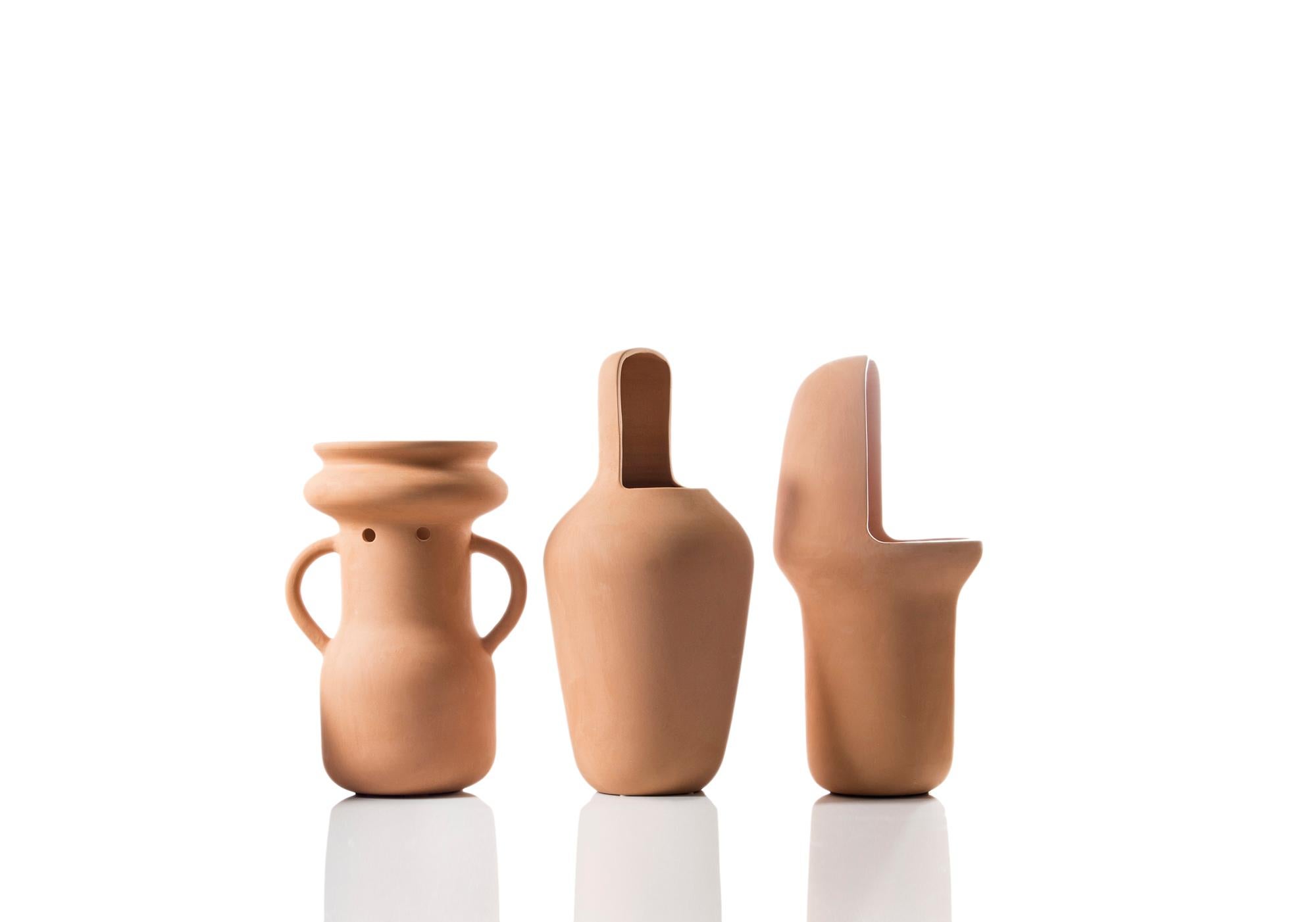 Vase d'extérieur contemporain en terre cuite fabriqué à la main par Jaime Hayon Spanish design Neuf - En vente à Barcelona, ES